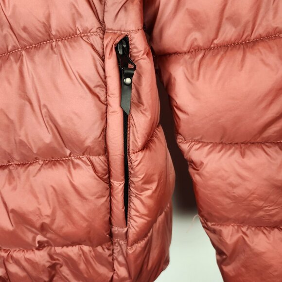 TRIBAL Hooded Puffer Jacket SizeG/L - Salmon Color - Picture 4 of 7